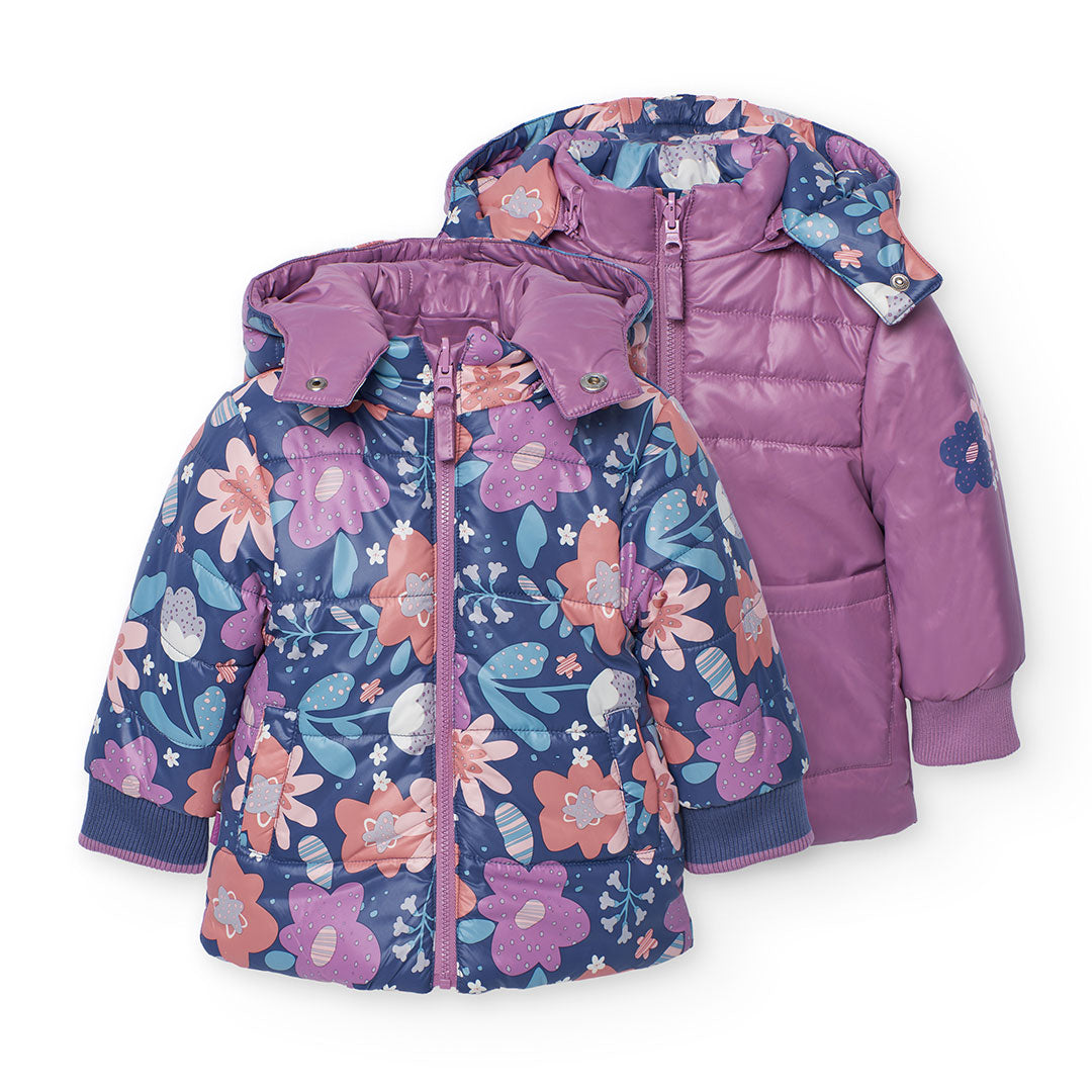 Parka reversibile per bimba