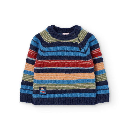 Maglione maglieria a righe per bimbo