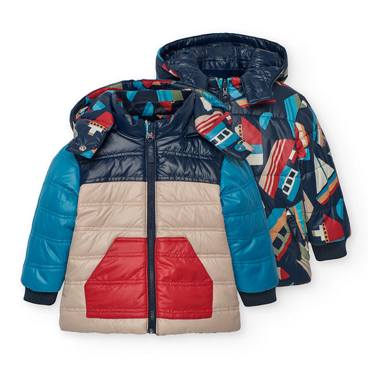 Parka reversibile per bimbo