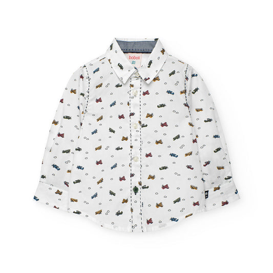 Camicia popelin stampato per neonati -BCI