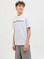 T-shirt bianca con logo - Jack & Jones