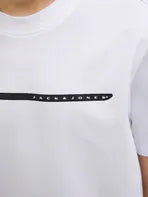 T-shirt bianca con logo - Jack & Jones