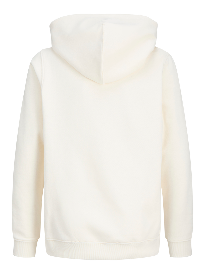 Felpa bianca con cappuccio e logo - Jack & Jones