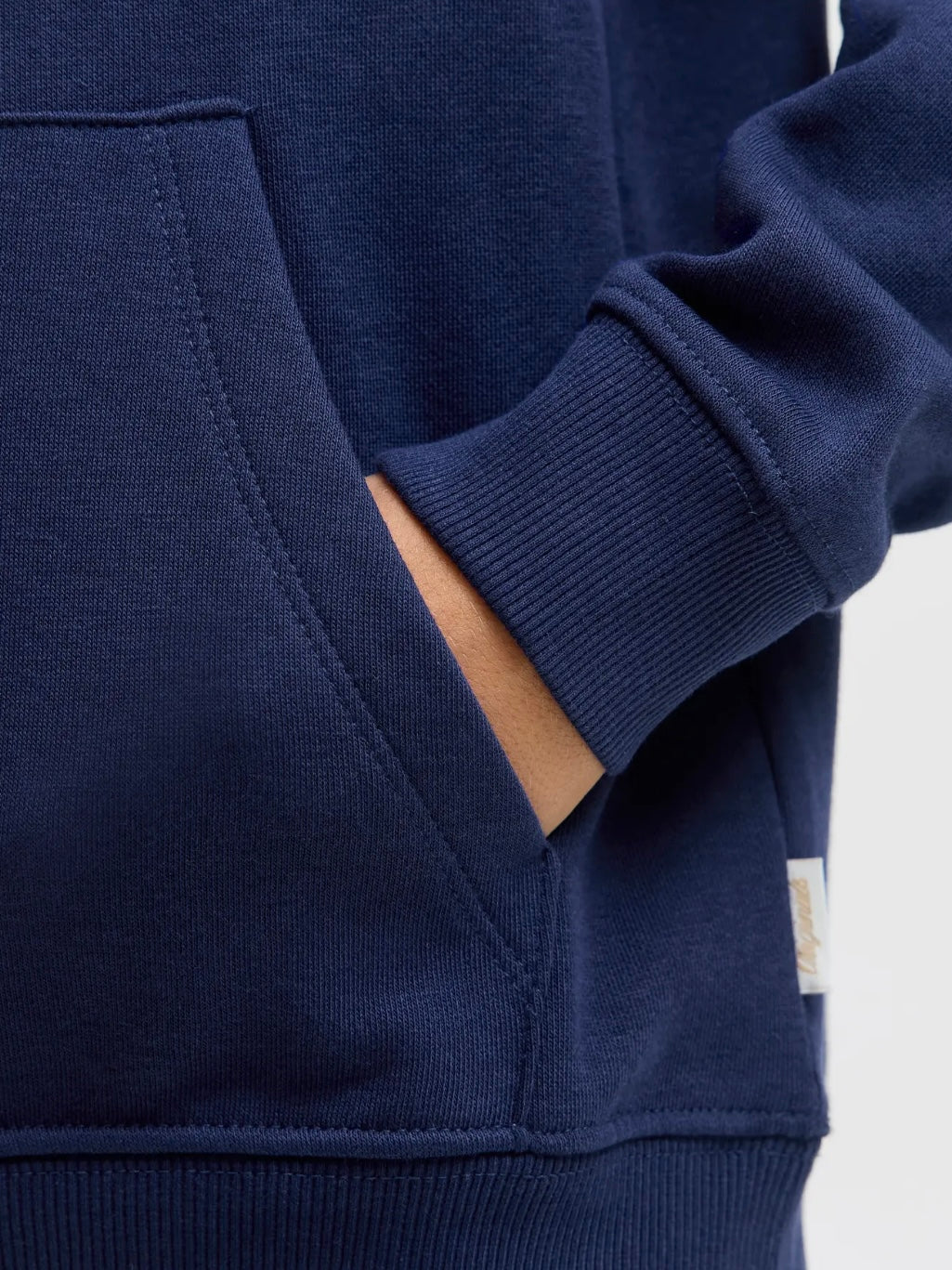 Felpa blu con cappuccio e logo - Jack & Jones