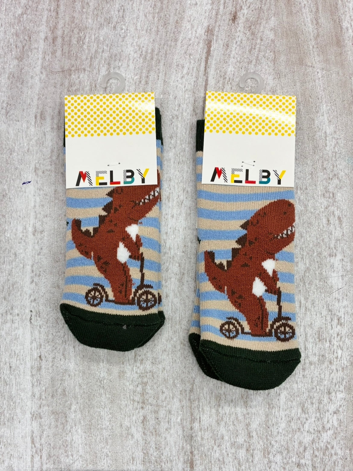 CALZINO ANTISCIVOLO DINOSAURO - MELBY