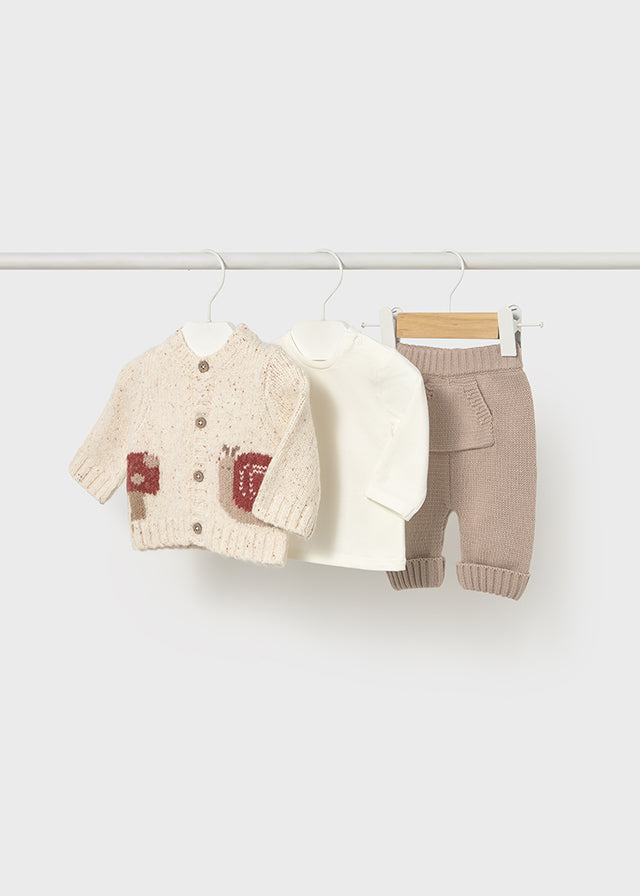 Completo 3 pz in tricot - Mayoral Newborn