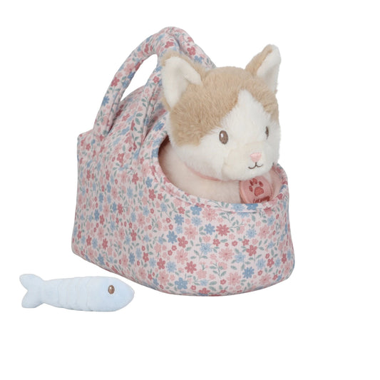Peluche gatto Marley con trasportino  - Little Dutch