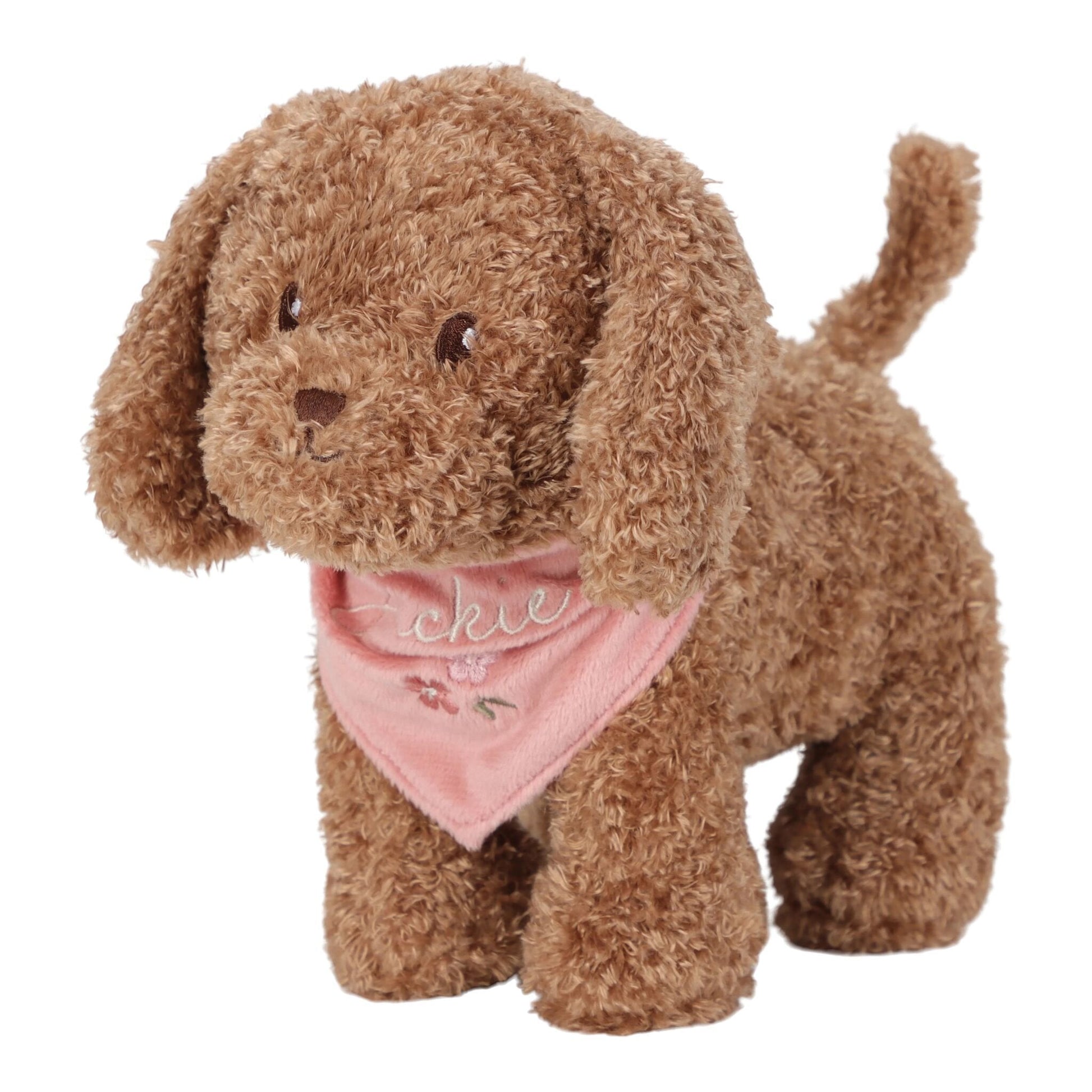 Peluche cane Jackie con trasportino  - Little Dutch
