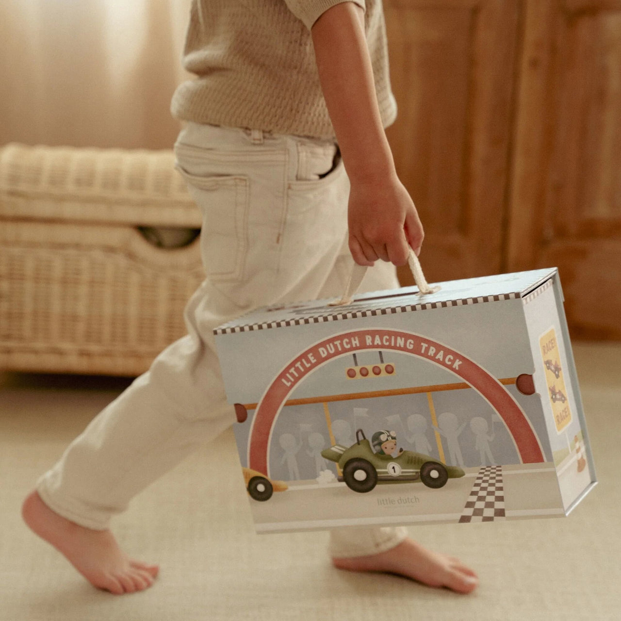 Autodromo in legno in caso di gioco - Little Dutch