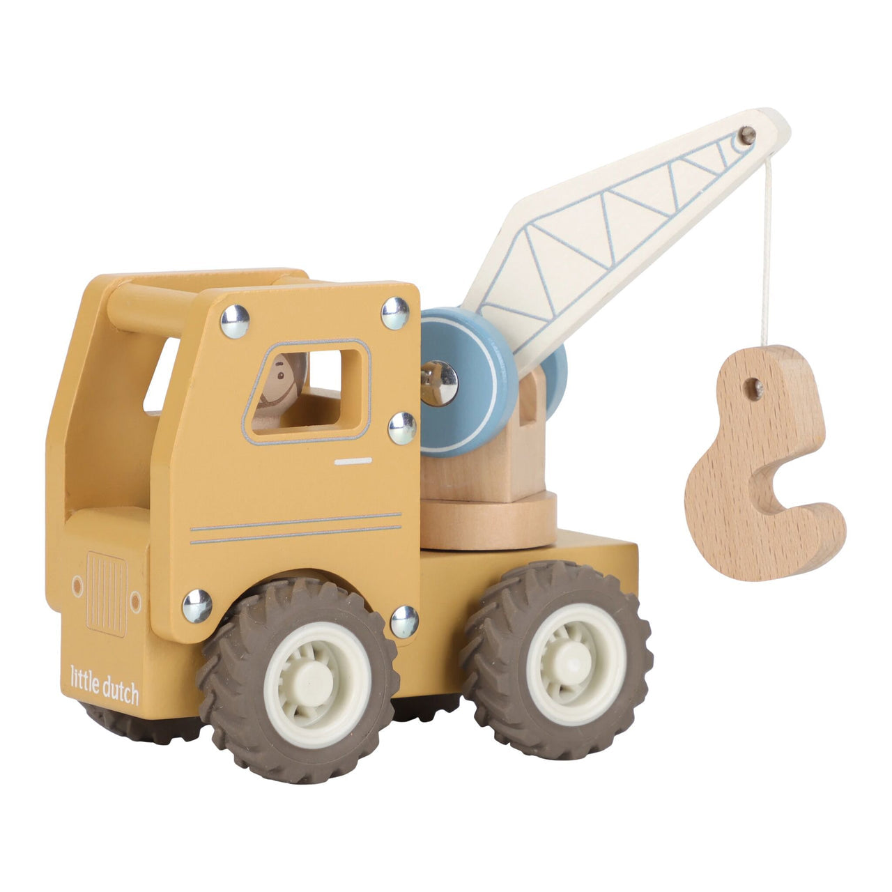 Camion con gru con personaggio