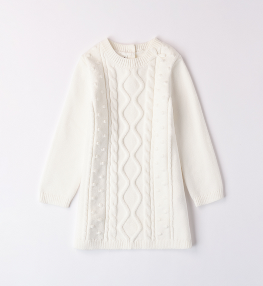 Abito in tricot bianco