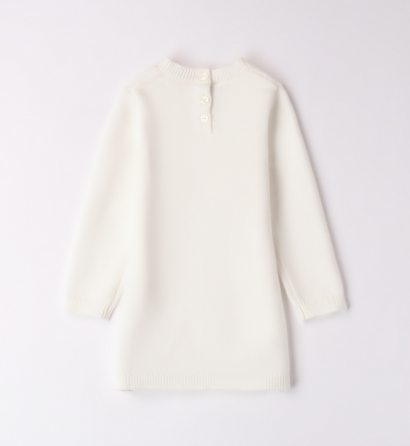 Abito in tricot bianco