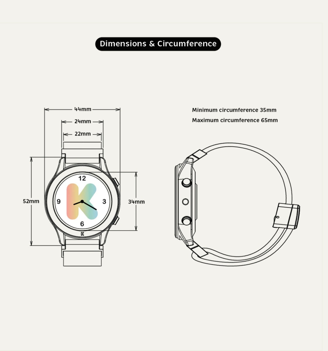 Smartwatch multifunzione - VERDE