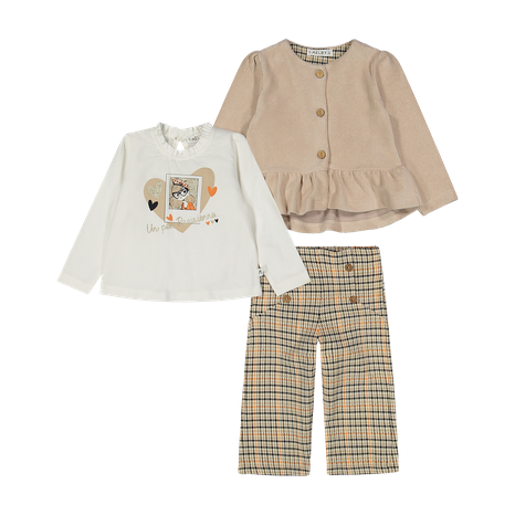 Elegante Set 3 prezzi per bambina