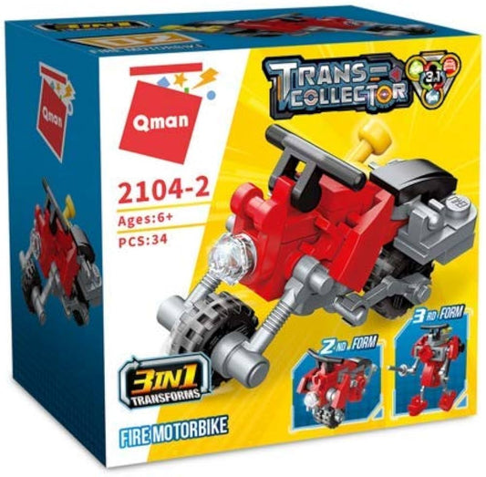 3in1 Transformer 34pz Fire Motorbike