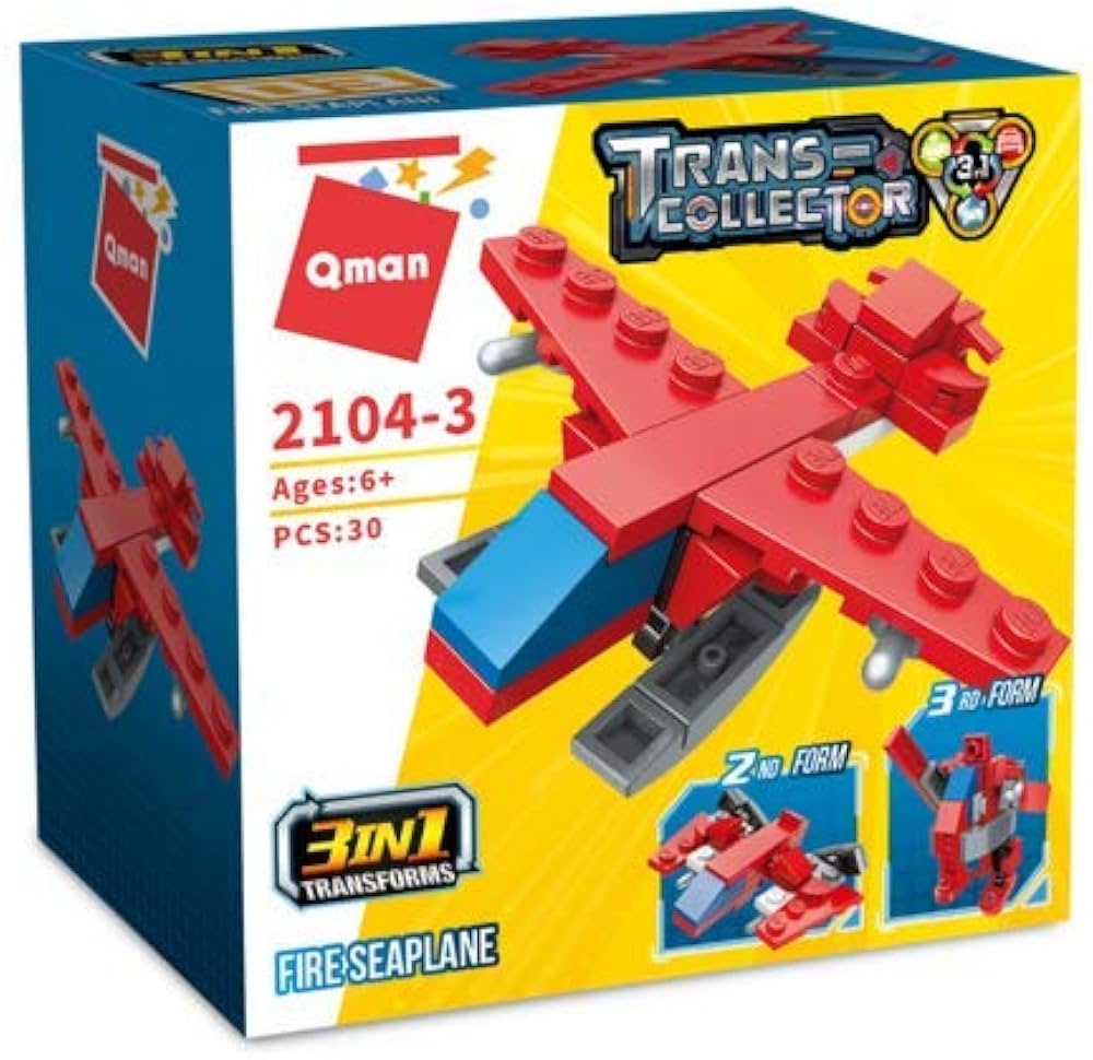 3in1 Transformer 30pz Fire Seaplane