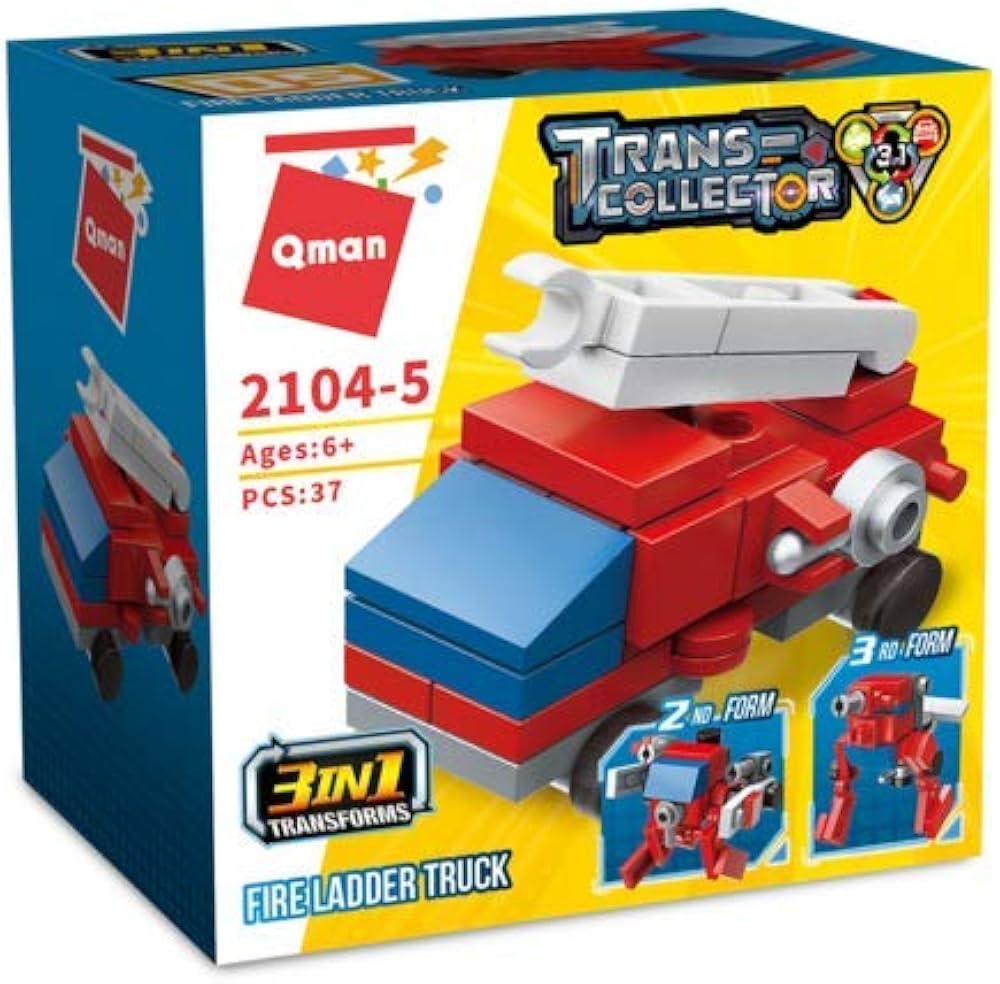3in1 Transformer 37pz Fire Ladder Truck