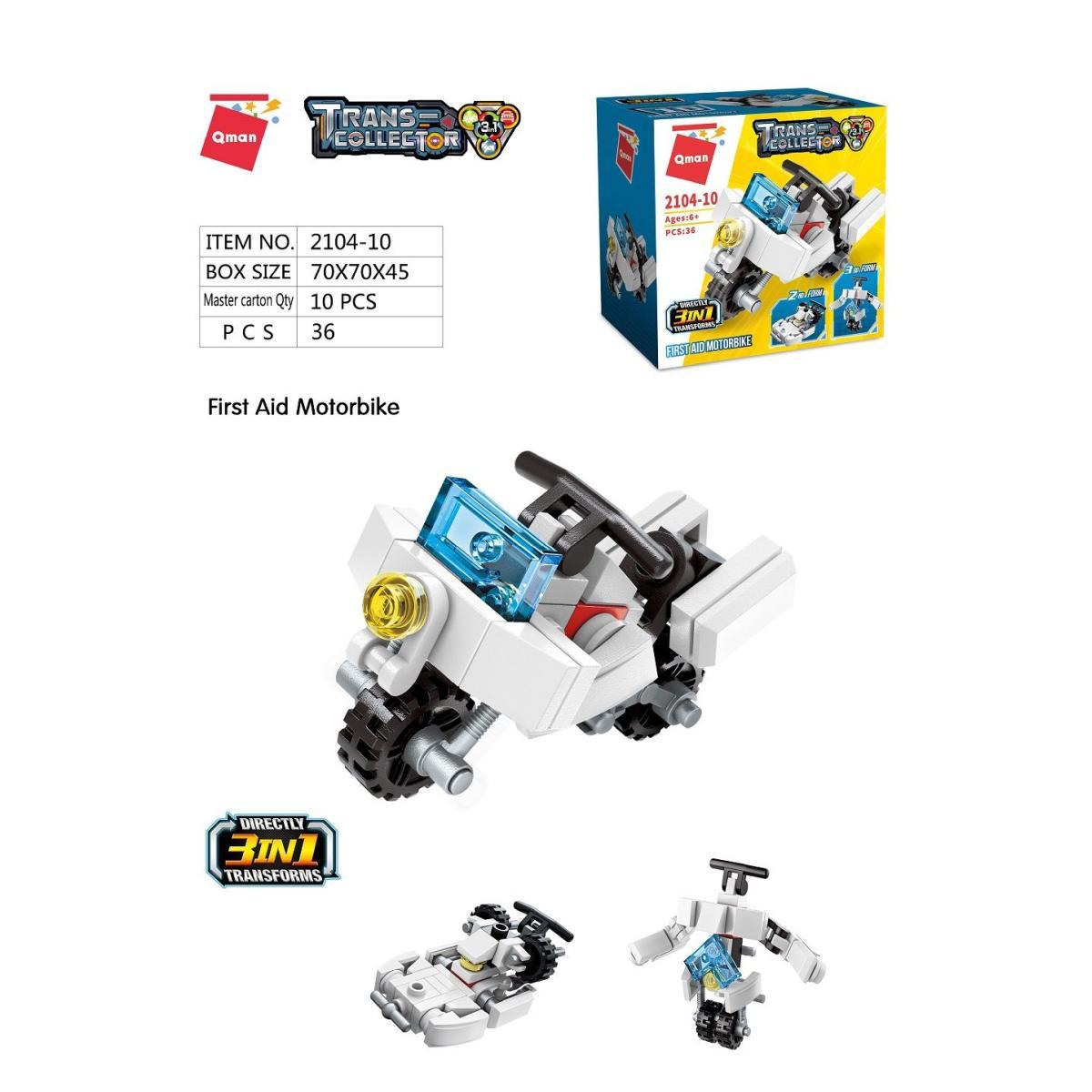 3in1 Transformer 36pz First Aid Motorbike