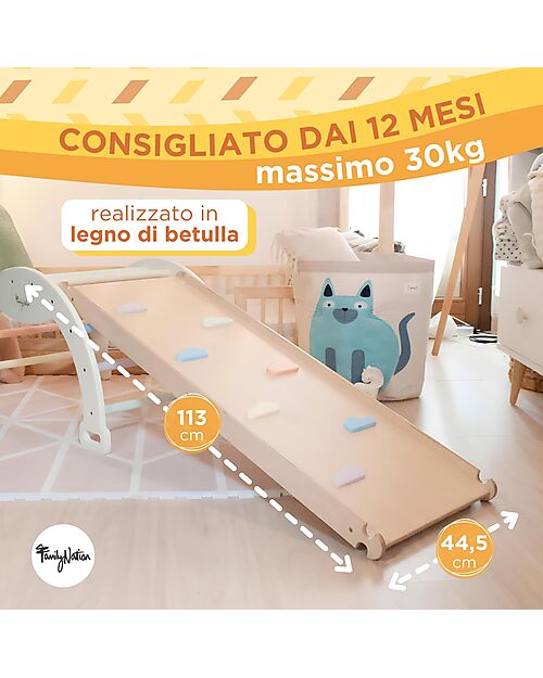 Scivolo Rampa  2 in 1 Montessori