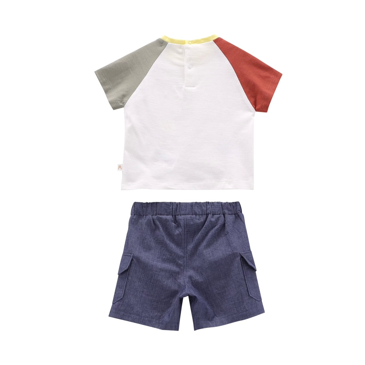 COMPLETO JERSEY E CHAMBRAY NEONATO