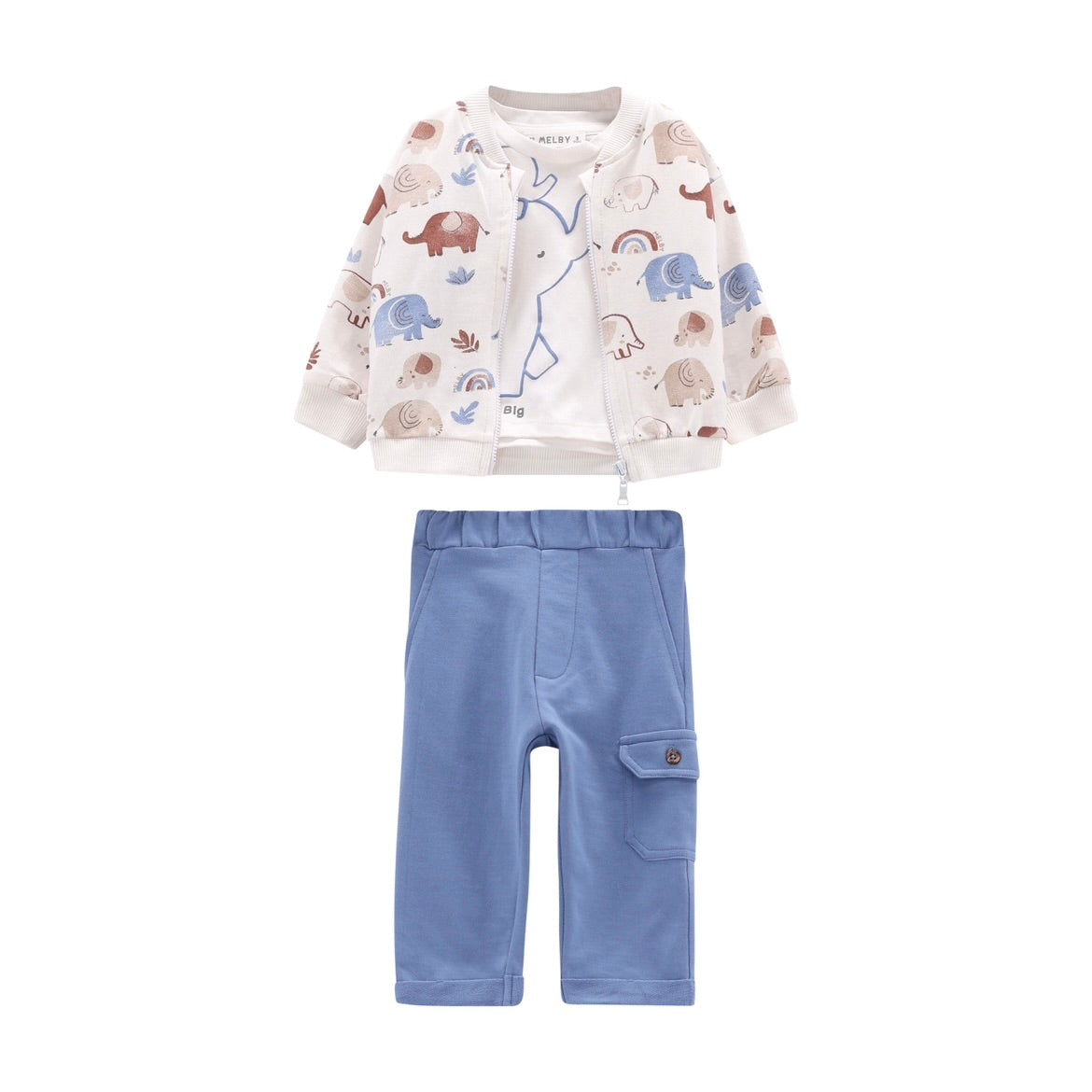 COMPLETO FELPA E JERSEY NEONATO