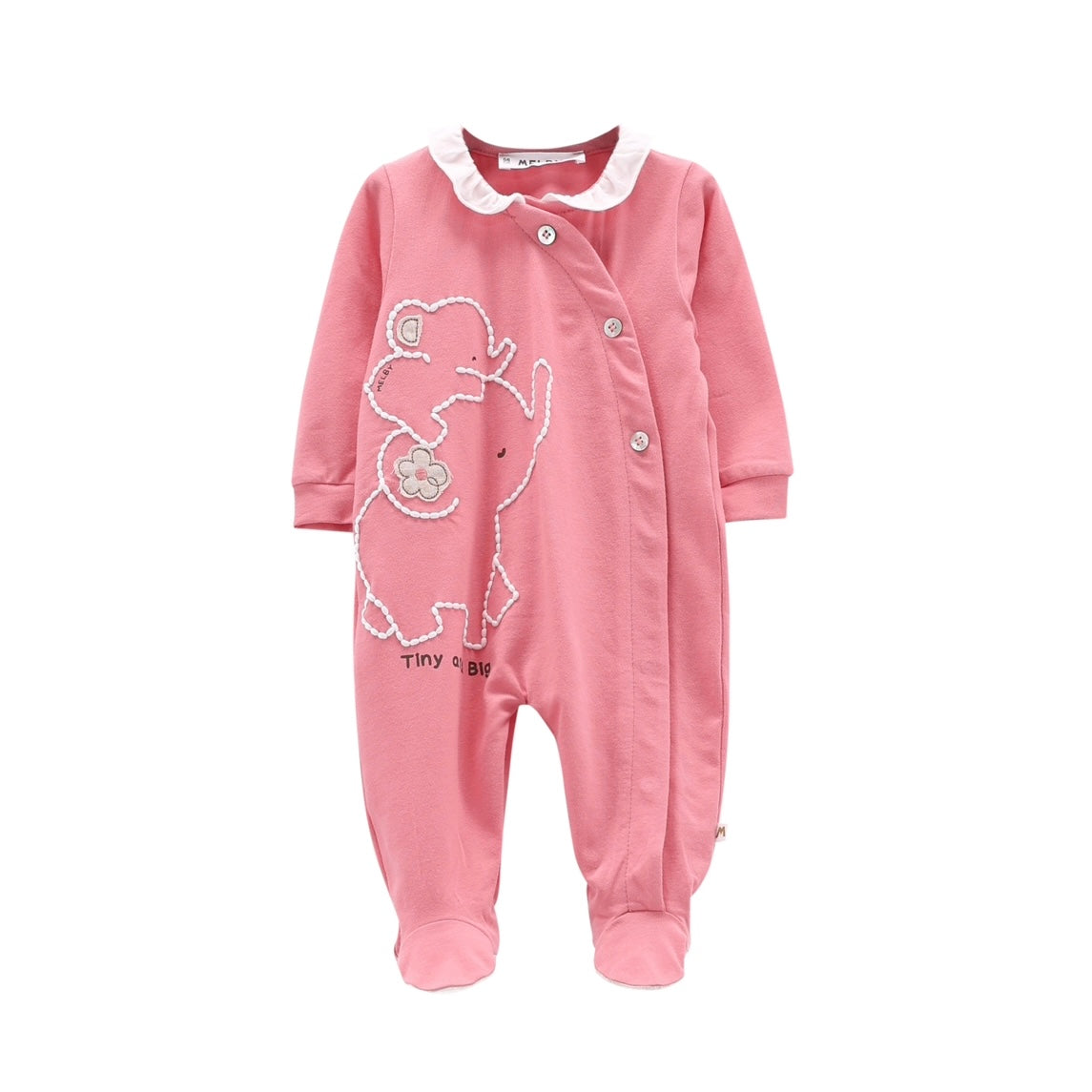 TUTINA C/PIEDE JERSEY STRETCH NEONATA