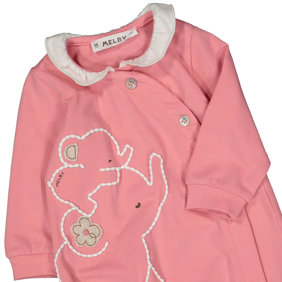 TUTINA C/PIEDE JERSEY STRETCH NEONATA