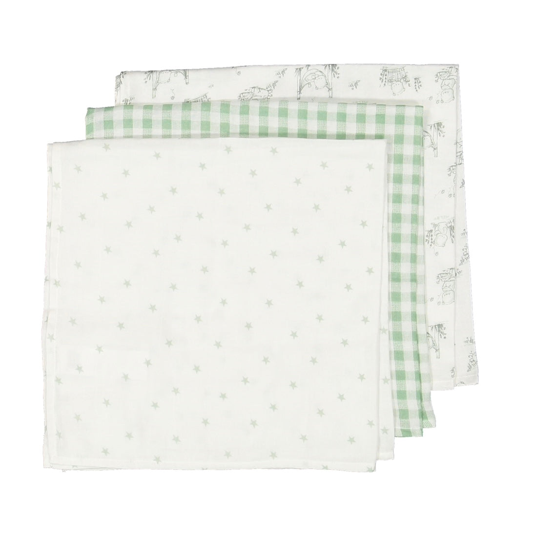 SET 3 QUADRATI DI GARZA UNISEX