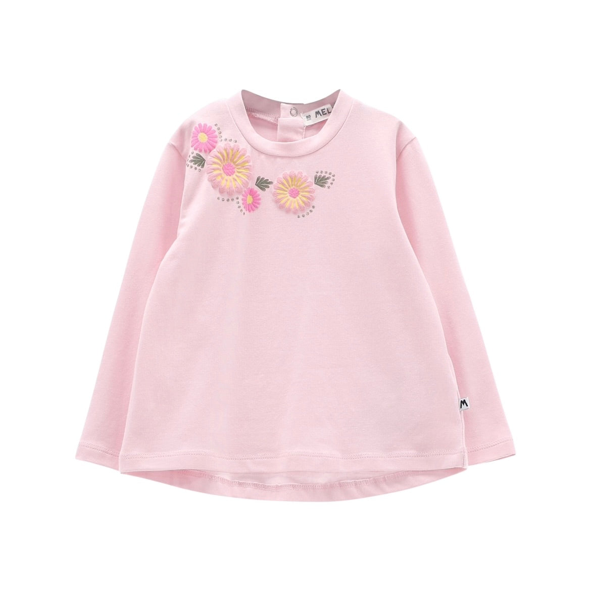 T-SHIRT ROSA IN JERSEY STRETCH BAMBINA