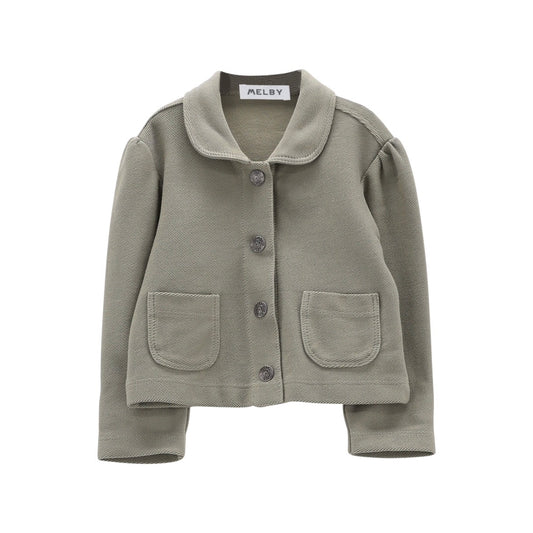 GIACCHINO VERDE CON BOTTONI A CLIP BAMBINA