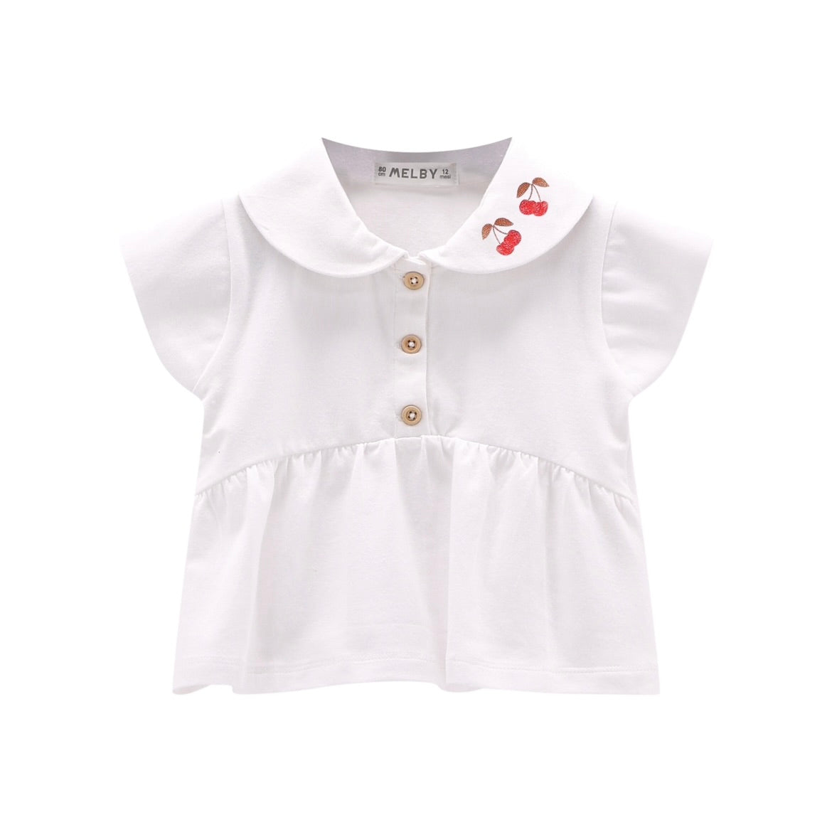 T-SHIRT BIANCA CON COLLETTO