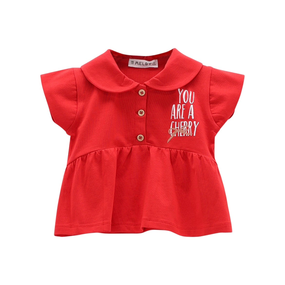 T-SHIRT JERSEY ROSSA BAMBINA