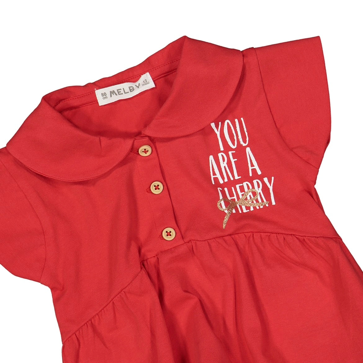 T-SHIRT JERSEY ROSSA BAMBINA