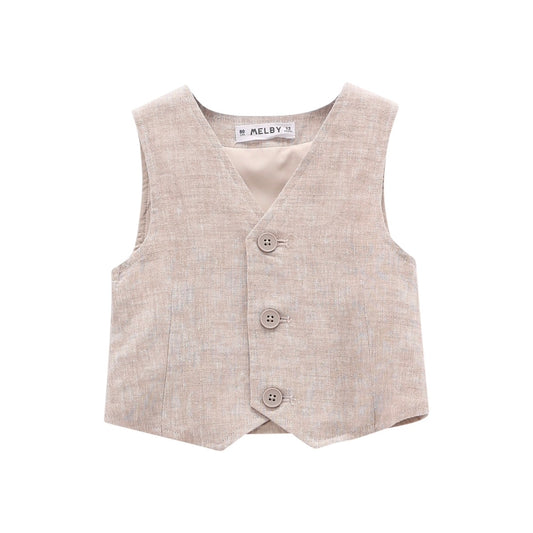 GILET MISTO LINO BAMBINO