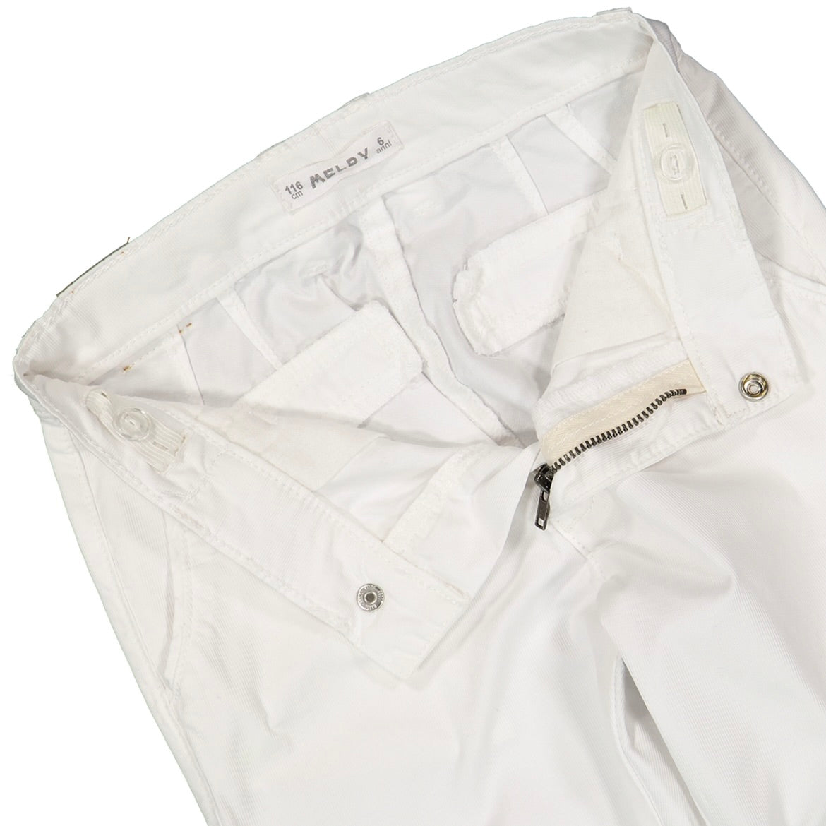 PANTALONE BIANCO TESSUTO CANETE RAGAZZO