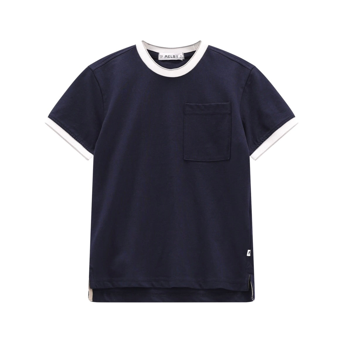 T-SHIRT BLU  IN JERSEY PER RAGAZZO