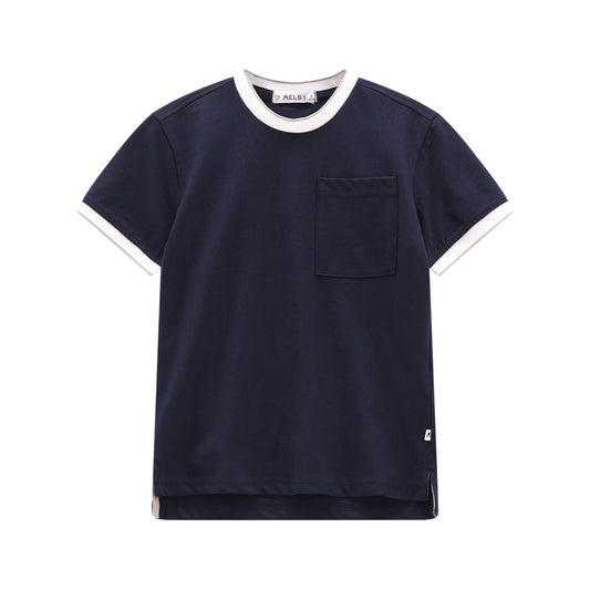 T-SHIRT BLU  IN JERSEY PER RAGAZZO