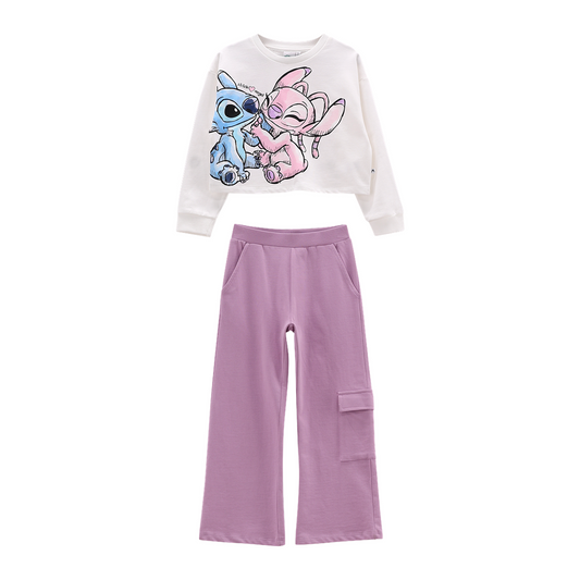 COMPLETO TUTA CROPPED STITCH