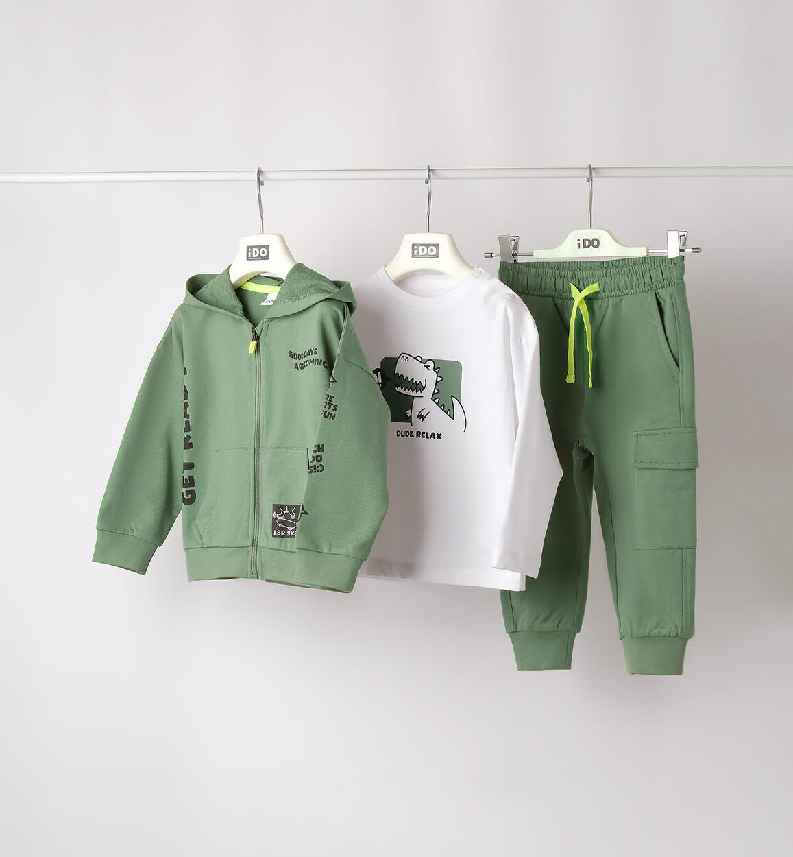 COMPLETO TUTA 3 PZ VERDE