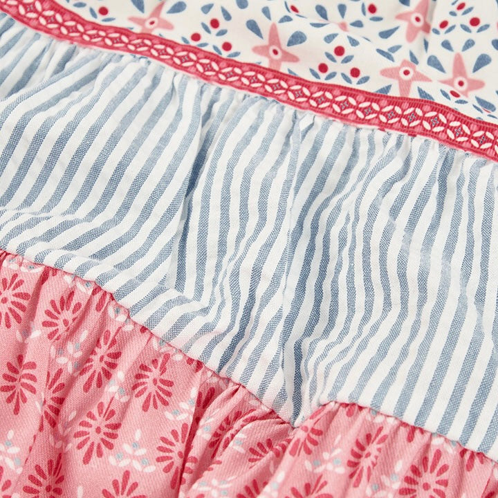 Abito combinato denim e cotone