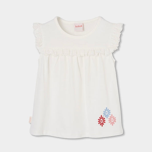 Maglietta bimba con merletto