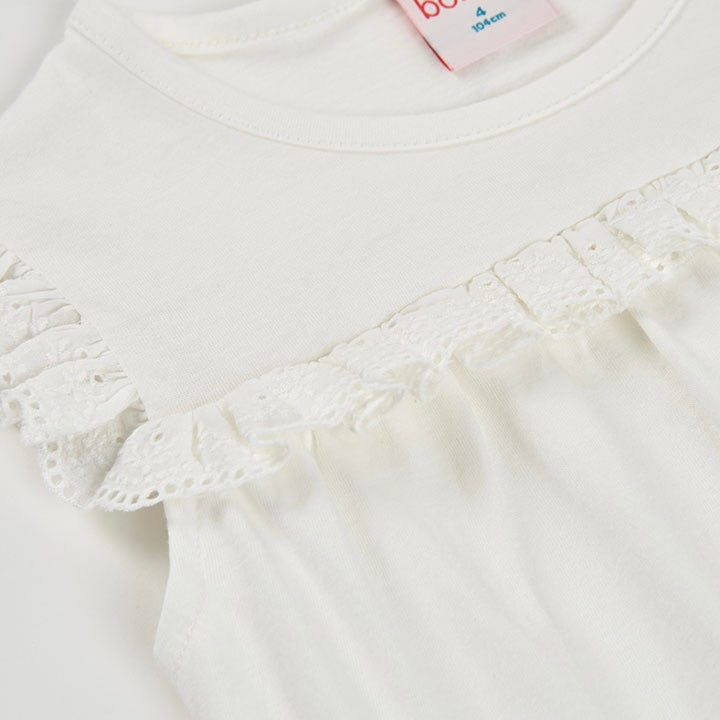 Maglietta bimba con merletto