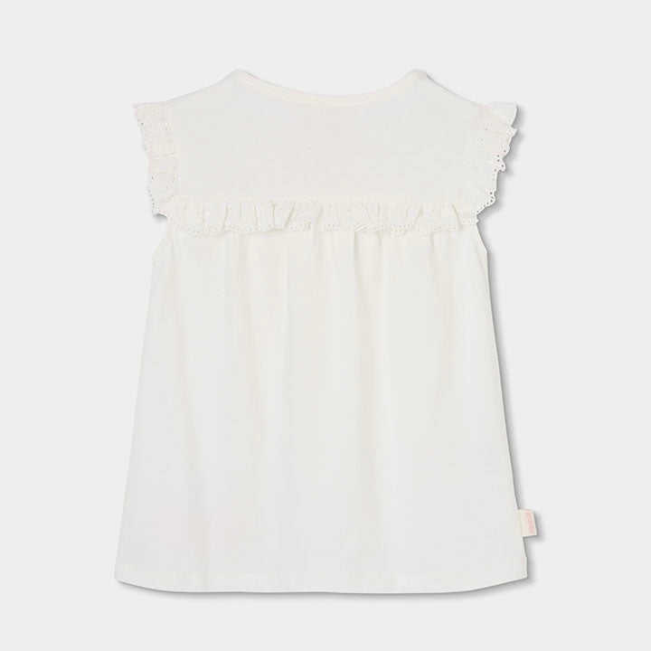 Maglietta bimba con merletto