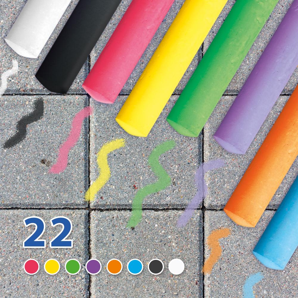 Secchiello Gessi colorati 22pz