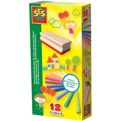 Gessi colorai  con spugnetta
