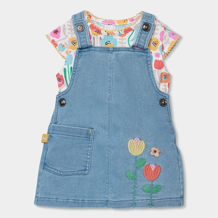Abitino in Denim con t-shirt