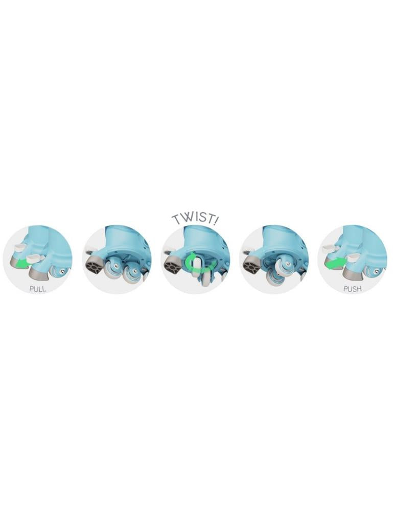 Twista Roller Regolabili mis. 23-28 Azzurro