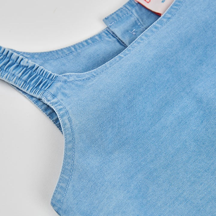 TOP IN DENIM RICAMATO