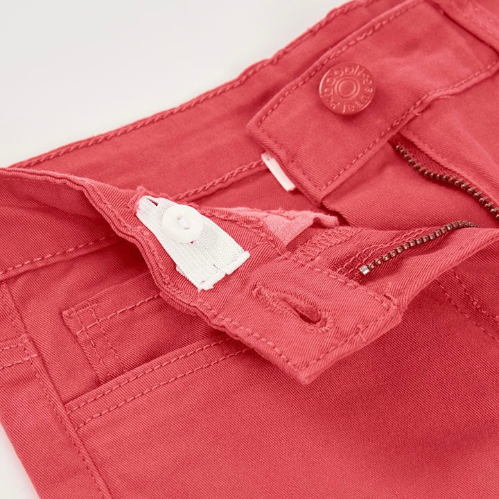 JEANS DENIM ELASTICIZZATO ROSSO