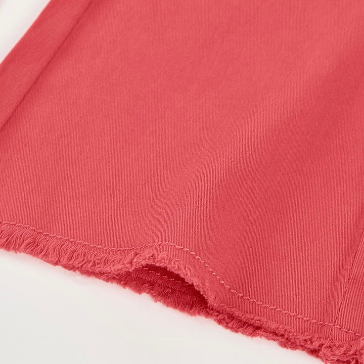 JEANS DENIM ELASTICIZZATO ROSSO
